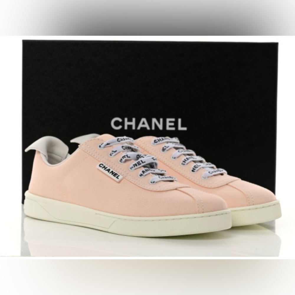 RARE- Authentic-CHANEL sneakers- PINK  (worn twice only)